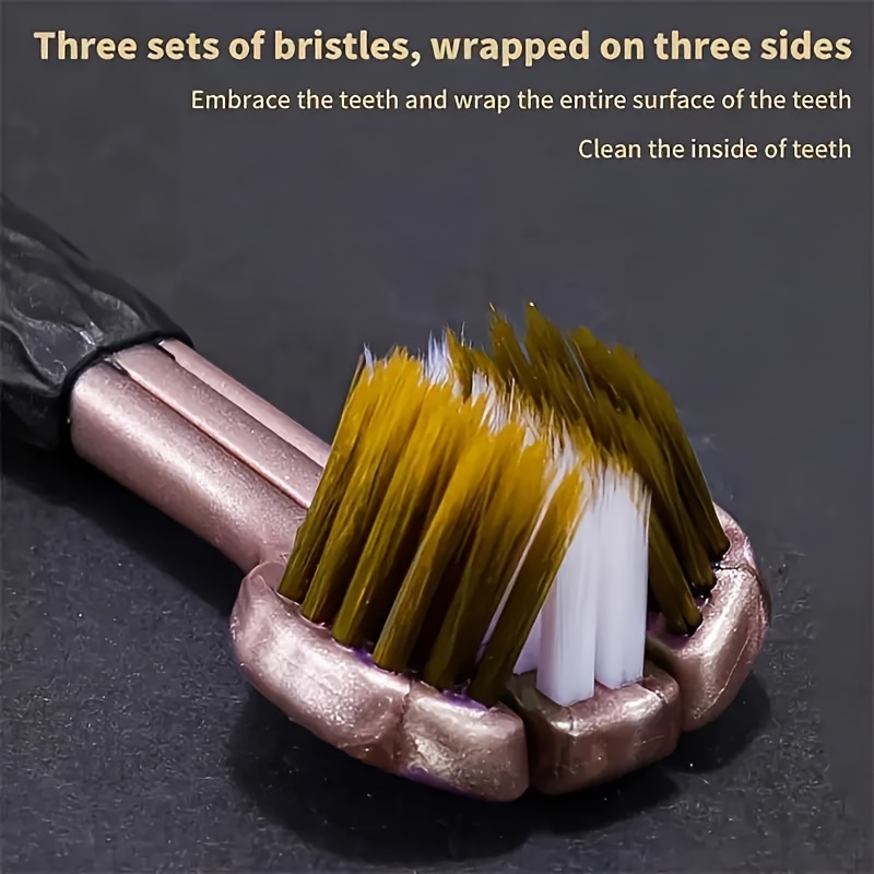 5pcs Adult Soft Nylon Bristle Toothbrush Set