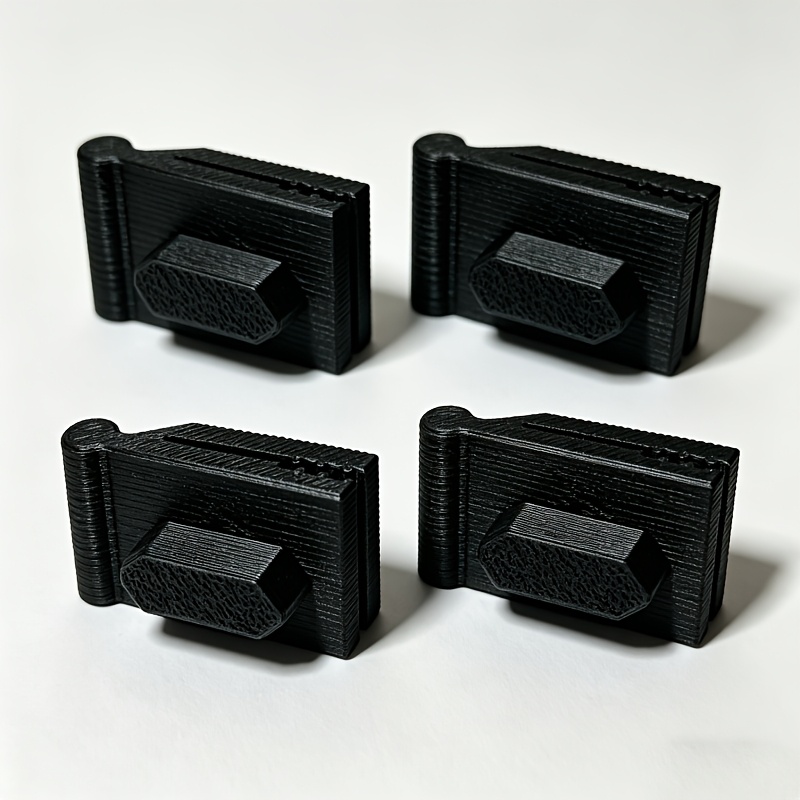 4pcs Awning Fabric Brackets, Compatible With Keder Rail, No Drilling , Quick Insert Without Removing Front Pillar, Clamp & Slidable Awning Fabric Holder, Rv Outdoor Awning Modification Accessories