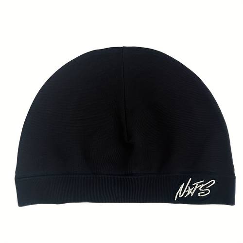 letter embroidery knit beanie single layer sports casual nylon high outdoor skull cap