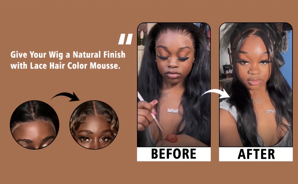 golel   styling kit for women hypoallergenic lace tint mousse waterproof melting spray natural look wax stick edge control finishing sprays ideal for curly hair toupees closure frontals details 2