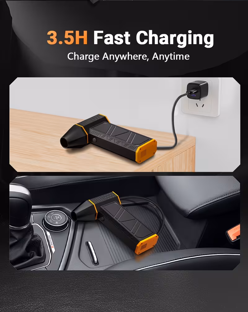 compressed air dust collector high blower wireless fan 100000 130000 150000 rpm rechargeable air blower high speed powerful turbo fan suitable for computer keyboards cars birthday gifts for men Product details 8