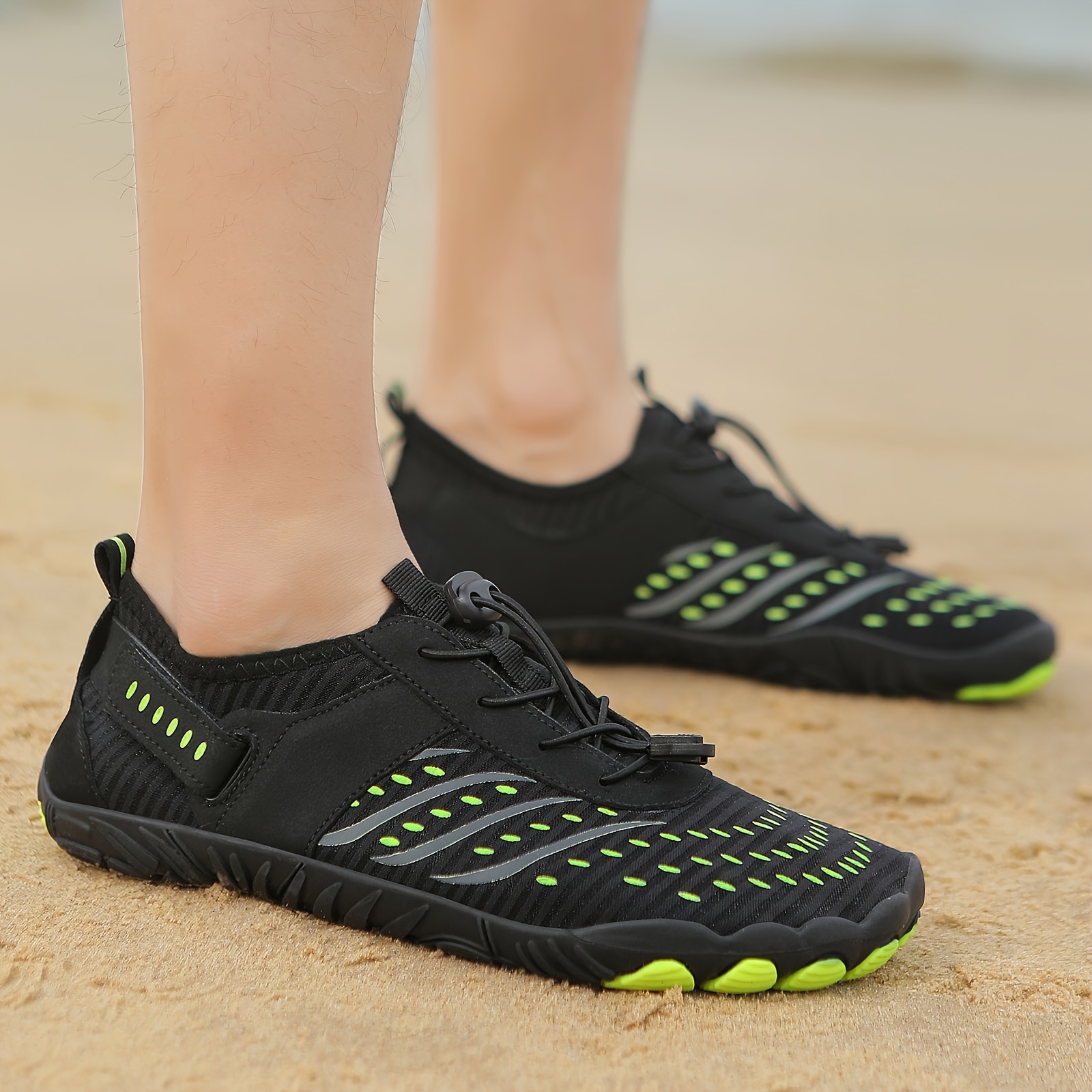 Outdoor Quick-Dry Soft-Soled Beach Shoes, Breathable Toe-Post Design