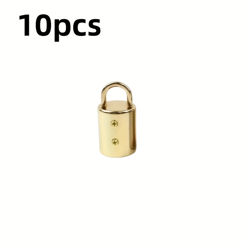 E-shop 10 Stück Zinklegierung-Schnappringe mit Schrauben für Handgemachte und Vielseitige Quasten-Hut Haken für DIY-Handtaschen, Geldbörsen und