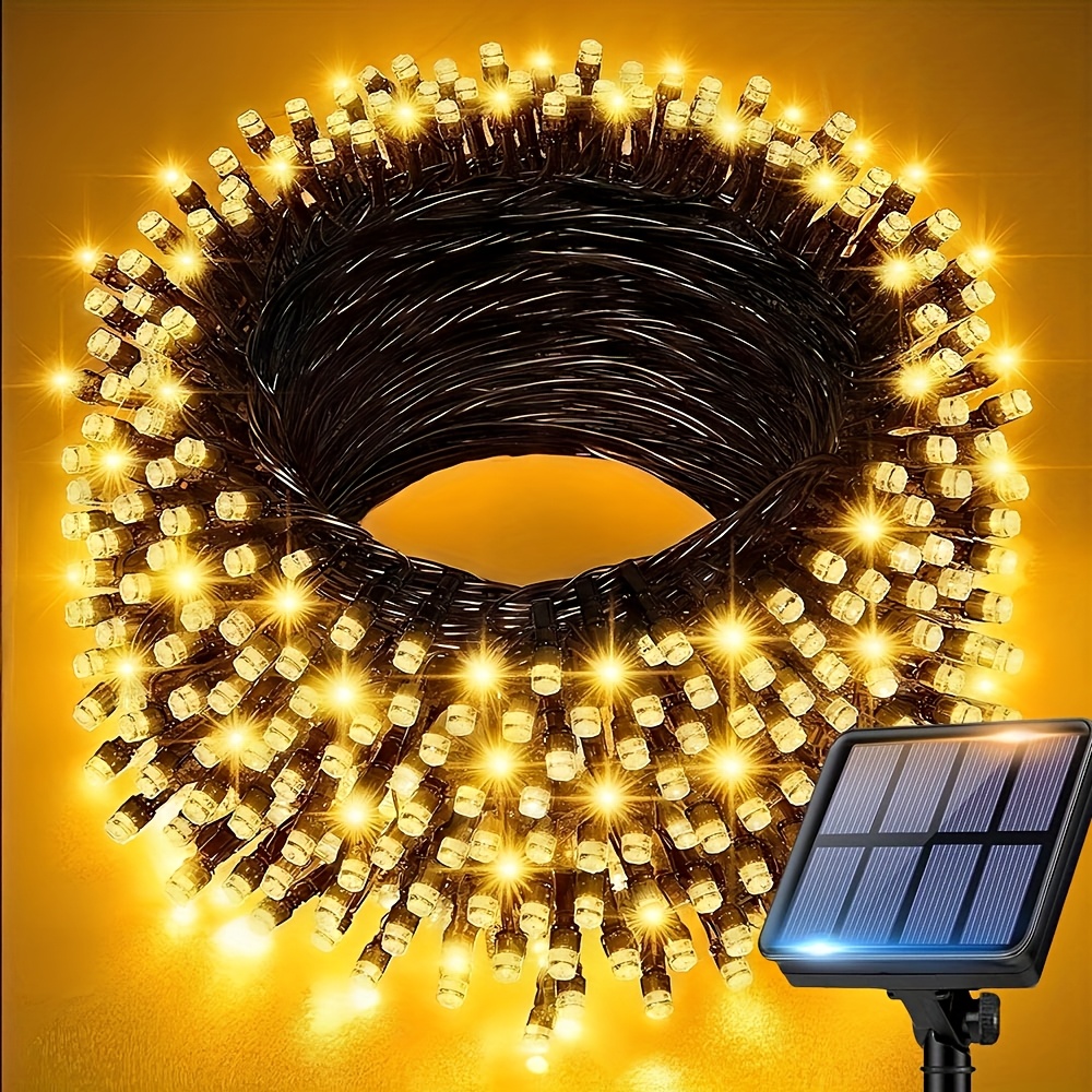 200 100 50 20 led solar string lights outdoor solar string lights with 8 lighting   twinkle fairy light christmas lights for outdoor outside tree bedroom party carnival supplies outdoor yard garden halloween thanksgiving decor  