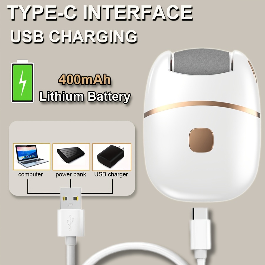 Rechargeable Electric Foot File, Designed for Removing And Polishing Thick Skin, Convenient And Portable for Achieving Smooth Feet, Ideal for Both for Home And Travel 22 Rechargeable Electric Foot File, Designed for Removing And Polishing Thick Skin, Convenient And Portable for Achieving Smooth Feet, Ideal for Both for Home And Travel