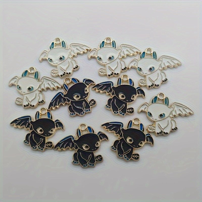 

10pcs Enamel - , Zinc Alloy Pendants For Diy Bracelets, Necklaces & Jewelry