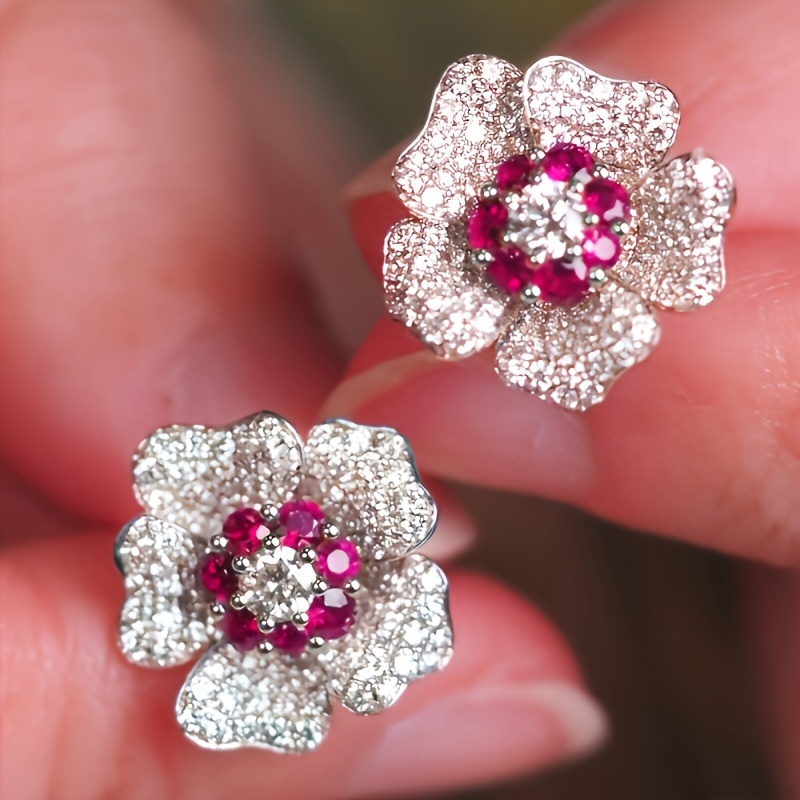 

Fashionable Earrings With Sparkling Zirconia And , Parties And .