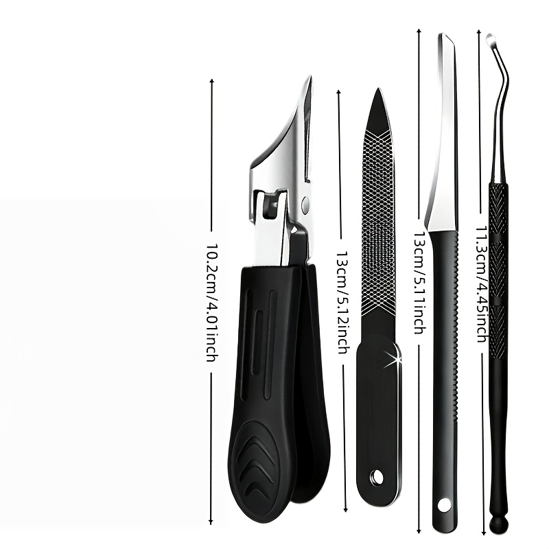 Multi-Piece Foot Care Set with Stainless Steel Nail Tools