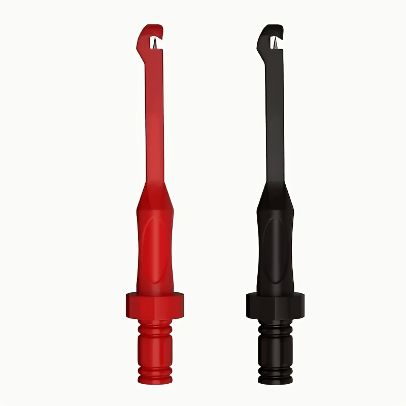 TEMU 2pcs P30036a Safety Wire Piercing Probe With 4mm Jack & Non-destructive Tip Suitable For Automotive/ Testing, Dmm Meter Hook Tool, For