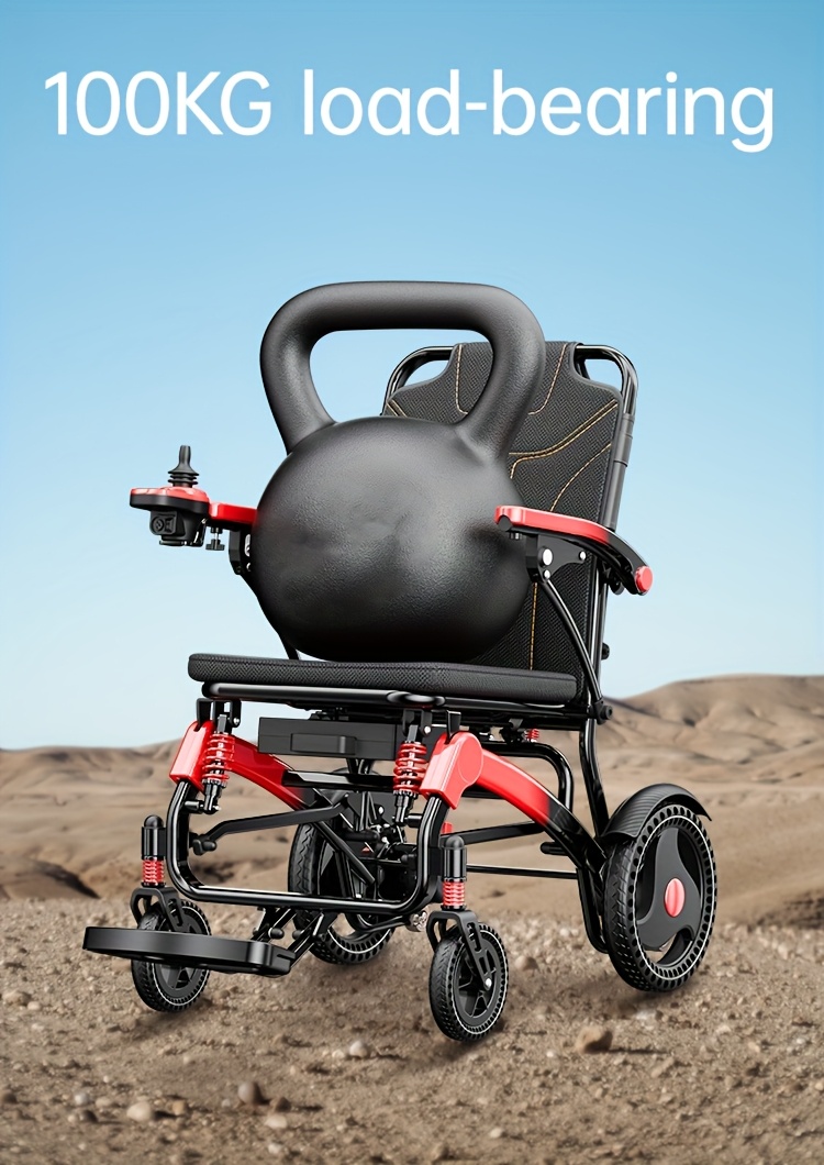 faa   portable electric wheelchair 39 lb ultra lightweight foldable mobility scooter with 18 mile range 4 wheel absorbing design no   airplane friendly chair w charger toolkit for   seniors Product details 3