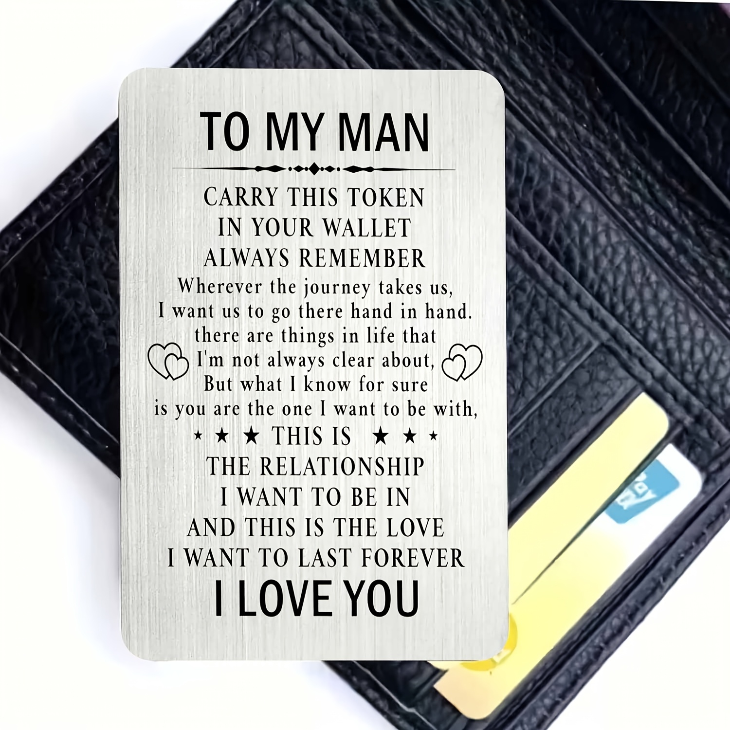 TEMU 1pc -themed Wallet Card, Birthday Gift, Valentine's Day Card, Anniversary Card, Christmas Gift For , Wallet Insert