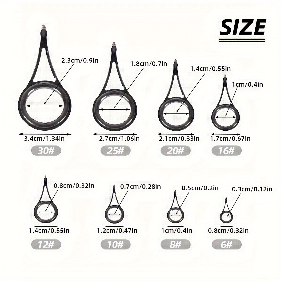 Lot De 50 Anneaux De Pêche En Acier Inoxydable - Tailles S, M, L - Haute Résistance (jusqu'à 250 Lb) - Pour Eau Salée