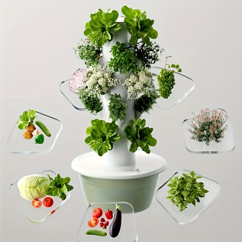 Vertical Hydroponic Tower Vegetable Planting Machine Soilless Cultivation Planting System Tower Garden Vegetable Planting Basin