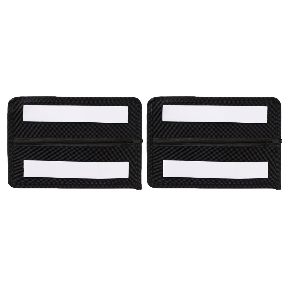 Image of 2pcs Set Suitable For Multi-scene Use, Hidden - Zippered Concealed Organizer For Cash, Cards, Jewelry - Under Bed, Desk, Table, Closet And Rv Use, Secret Compartment, Perfect Hiding , Documents