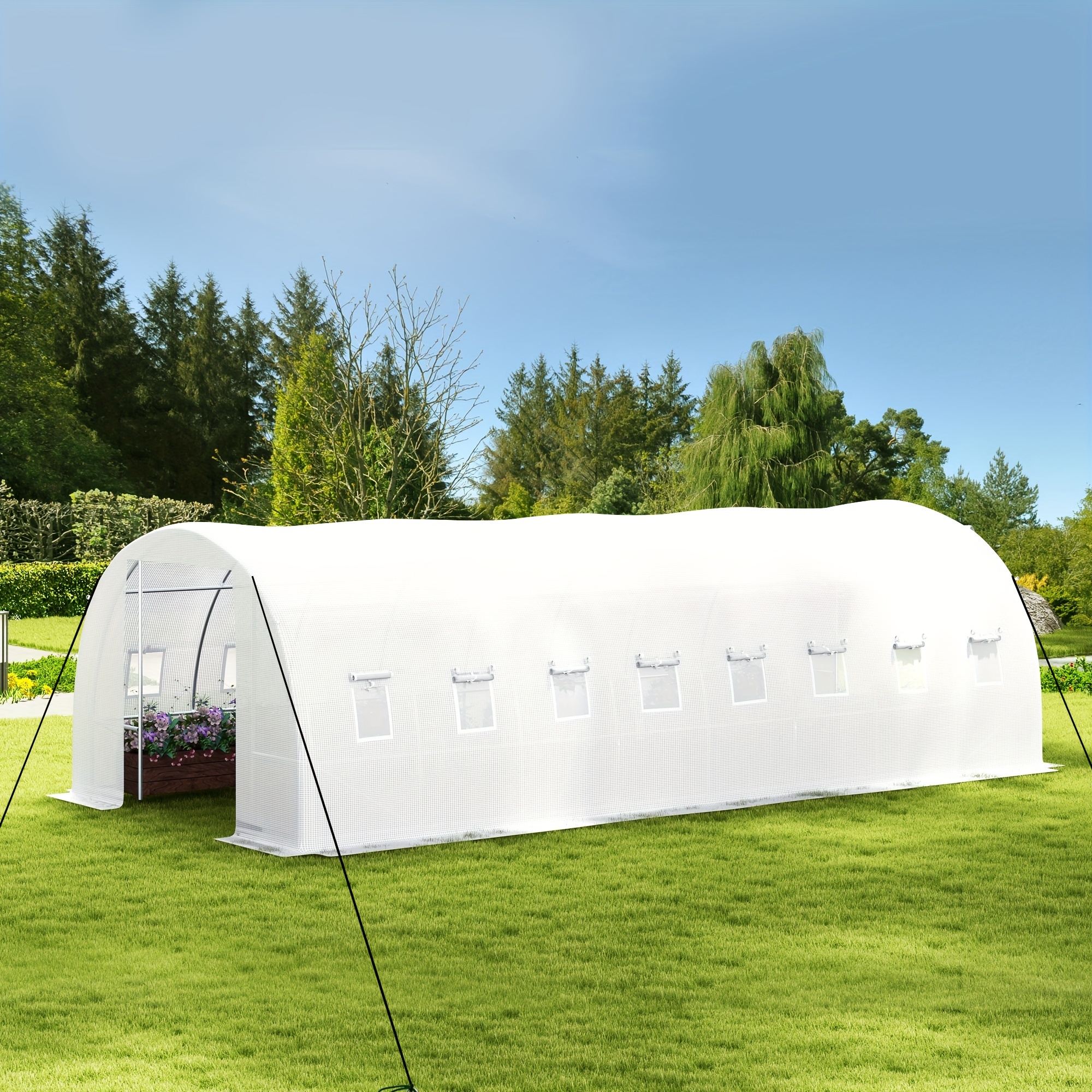 

1pc Dwvo Waterproof Gazebo, Round Greenhouse With Water-resistant Canopy