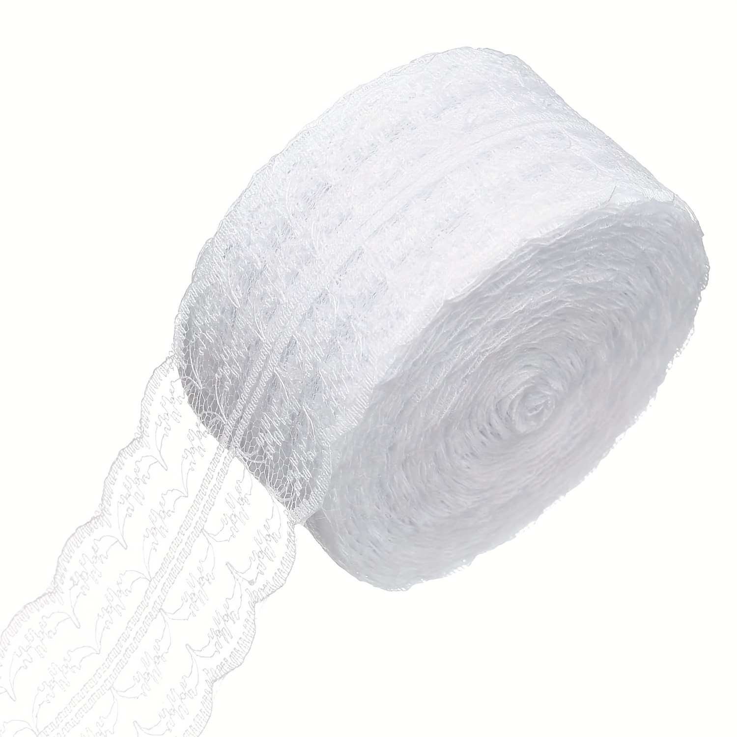 Image of 10. White Lace Trim Ribbon, Gift Wrapping, Dress Decor, Wedding Decor, Sewing Crafts