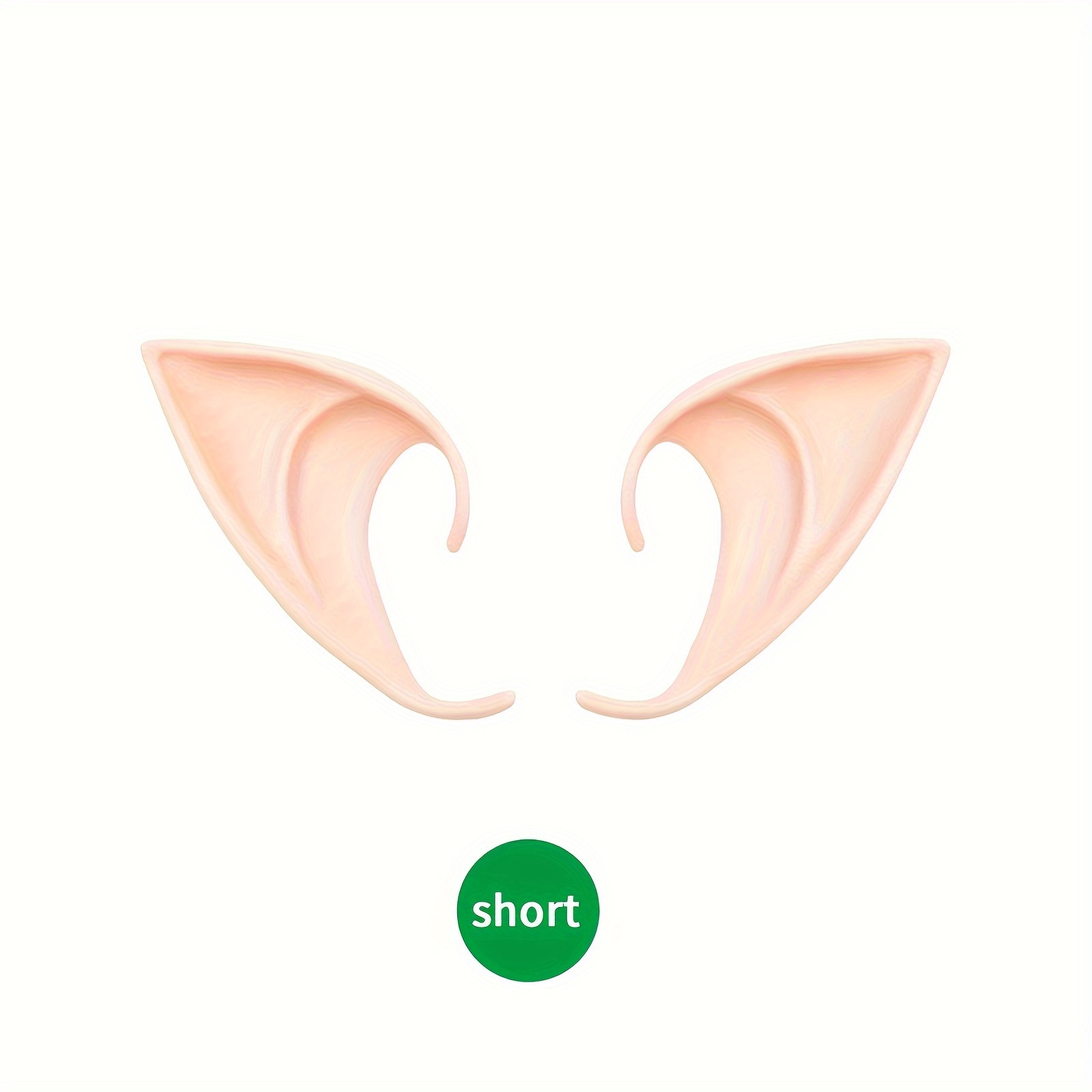 1pair Cosplay Fairy Elf Ears - Soft Pointed Tips Anime Costume Masquerade Additions For Halloween Christmas Party