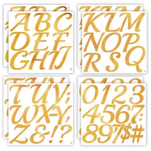 Large Fancy Script Letters large bulletin board letters sold on Temu United States