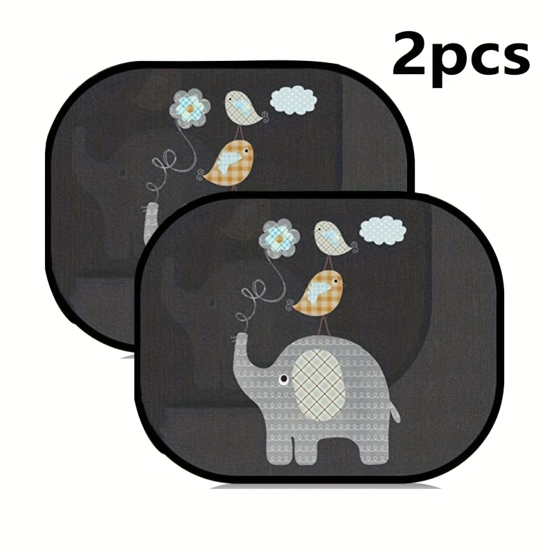 2pcs Car Sunshade Side Window Visor, Automotive Sunshade For Front And Rear Windows, Cute Cartoon Static Cling Sunshades, Visor Use
