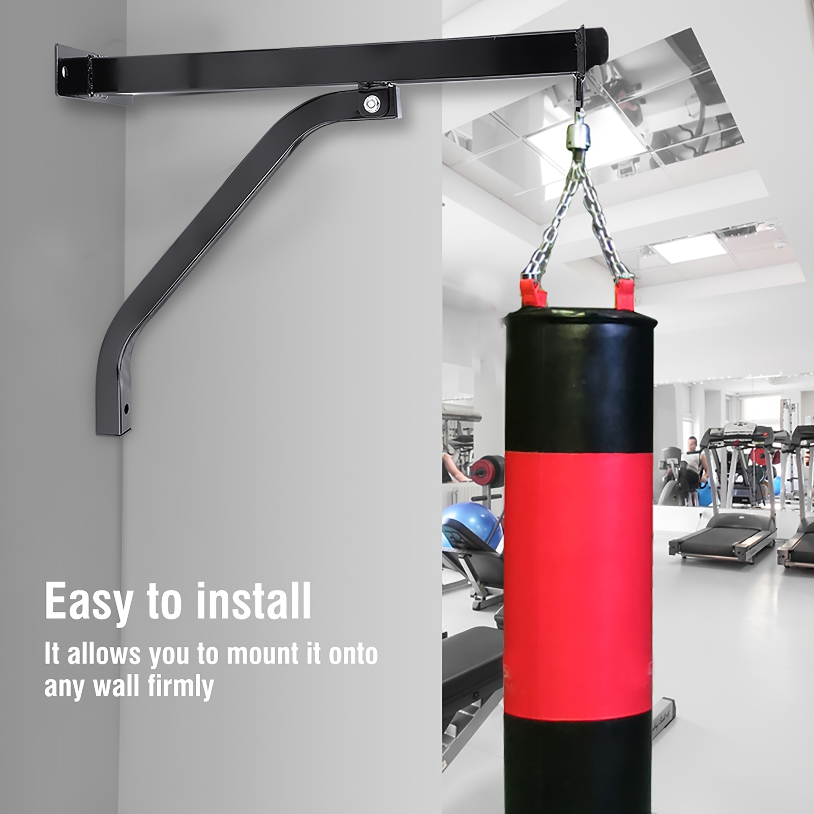 

Heavy Duty Boxing Punch - Punching Bag Wall Bracket - Mount Hanging Stand Accessory.