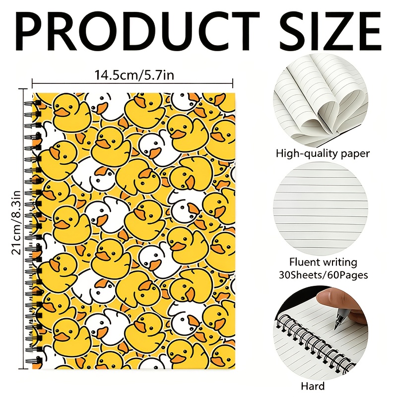 TEMU A Spiral Notebook With A , For A Total Of 60 Pages, Suitable For School And Office Use, A Perfect Gift For Christmas, Back-to-, Birthdays, And