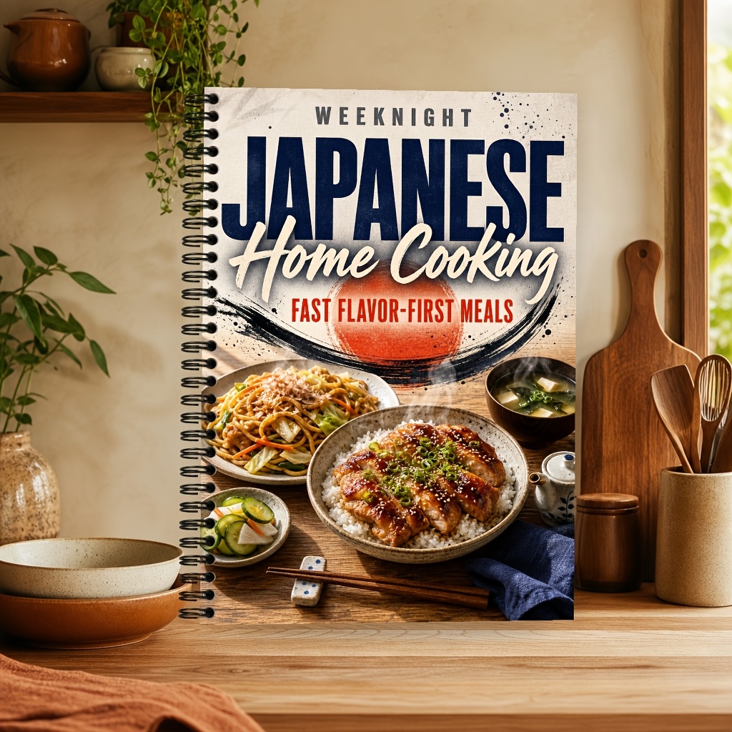 TEMU Weeknight Japanese Home Cooking Cookbook: Quick Family Meals With Easy Rice And Noodle Bowls, Pantry Sauces For Bold Umami Flavor