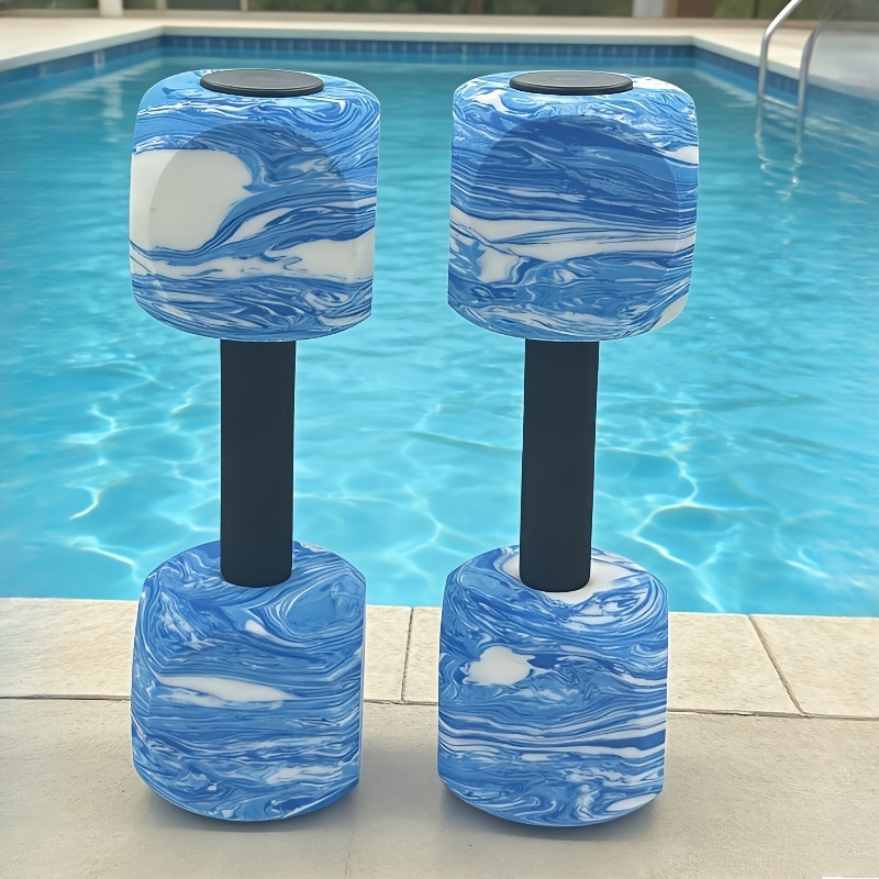 TEMU Uhutdam Pool Exercise Handheld Dumbbells - 2pcs Eva Foam Aerobic Equipment Pool Gear Designed Specifically For Women And Seniors Suitable For Aquatic Workouts And Tools