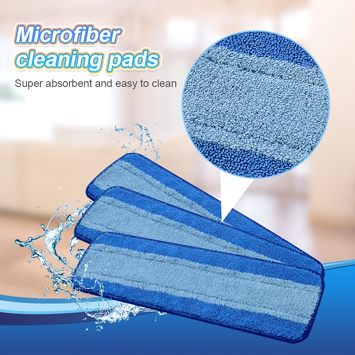 

5/10pcs Mop Cloth Replacement Set - , , Flat-plate Design -release - Cleaning Accessories For