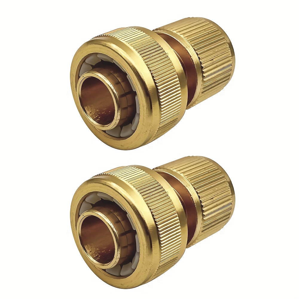 Image of 2sets/3sets/5sets/6sets, Aluminum Alloy Garden Hose Water Quick Connector G3/4, Threaded Faucet Adapter