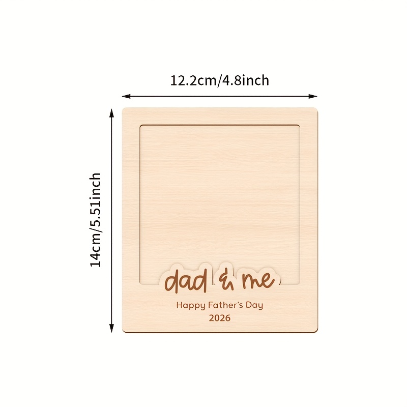 E-shop Vatertagsschild 2026 Vatertagsdekorations-Schild & Plakette Holzdekorations-Schild Unser erstes Vatertagsgeschenk Frohes Vatertag Foto Rahmen