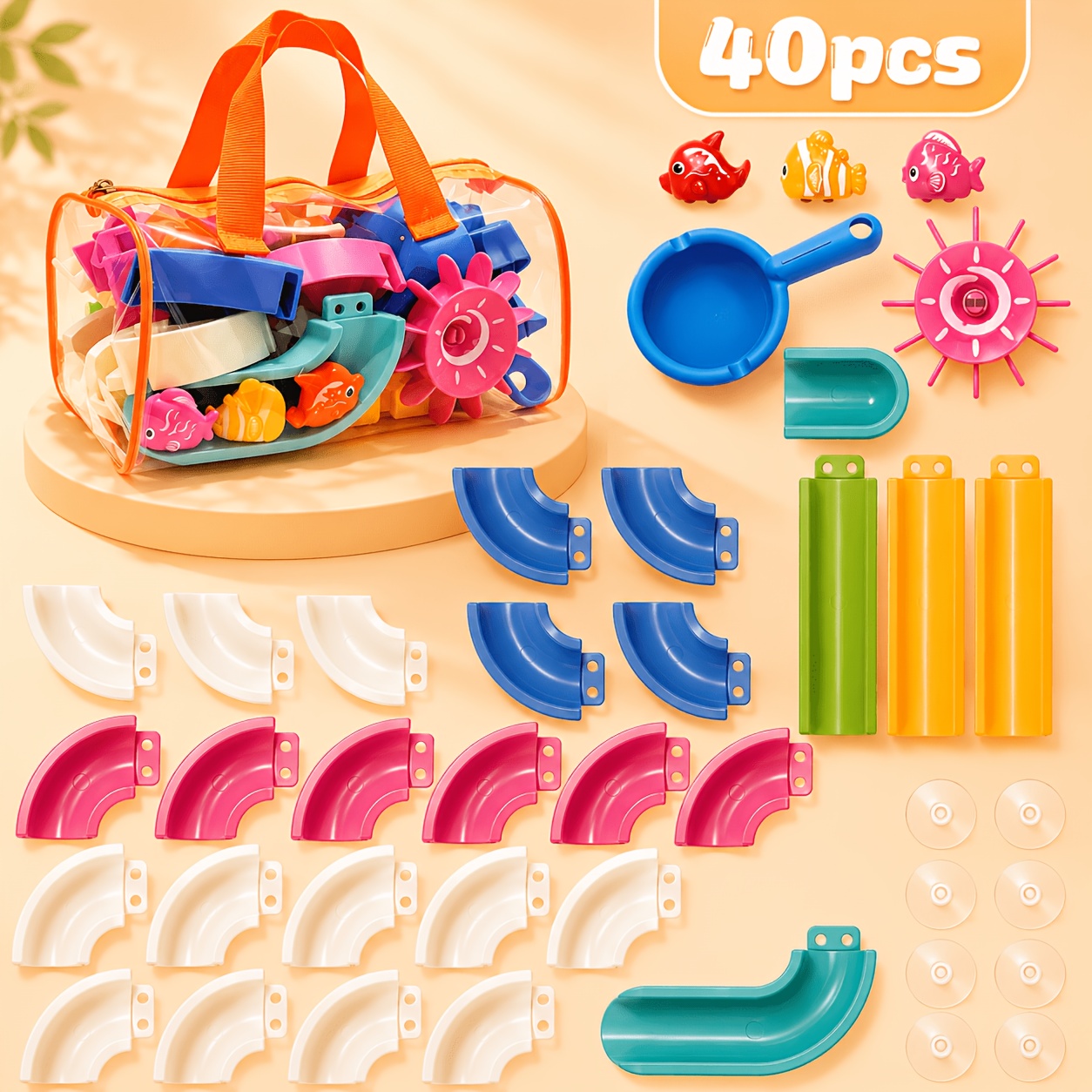 Interactive Bath Water Slide and Bathing Game Toy