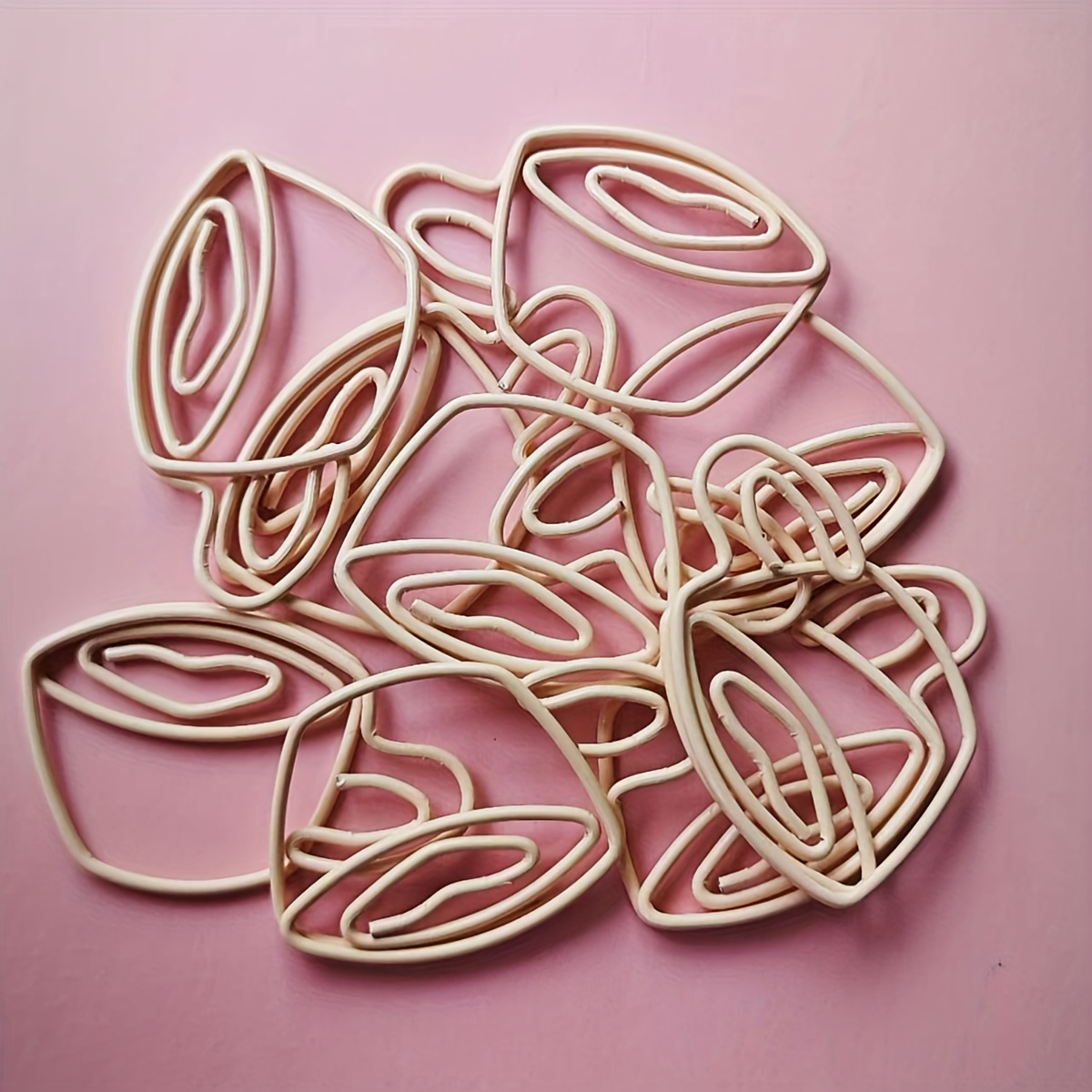 20pcs Coffee Cup Paper Clips,metal Paperclips For Journaling,planner, Office Desk Supplies, Cute Stationery Gift Set For , Students