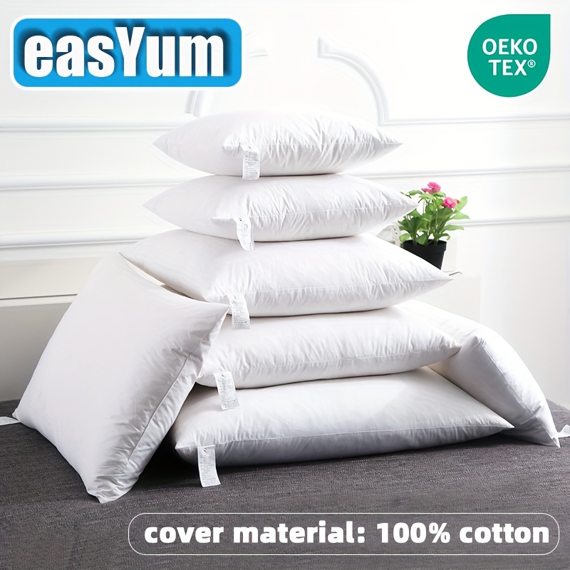 pillow pure cotton cover material goose feather filling Temu