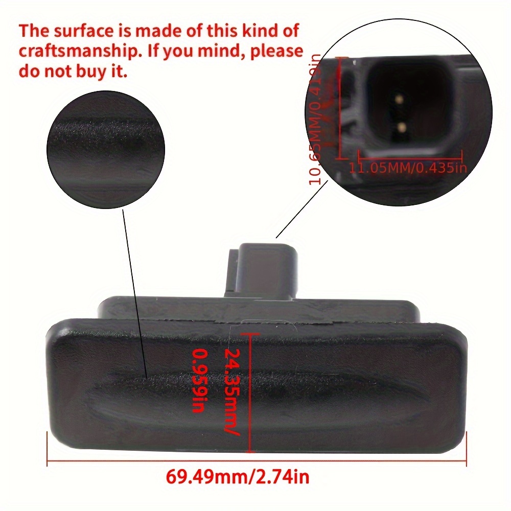 New Switch 81260-A5000 81260A5000 81260 A5000 Tailgate Handle Boot Release  Button For Hyundai I30 Elantra For Kia Ceed