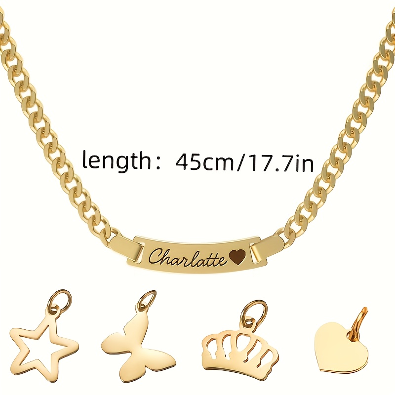 customizable name elizabeth heart necklace Temu Mauritius