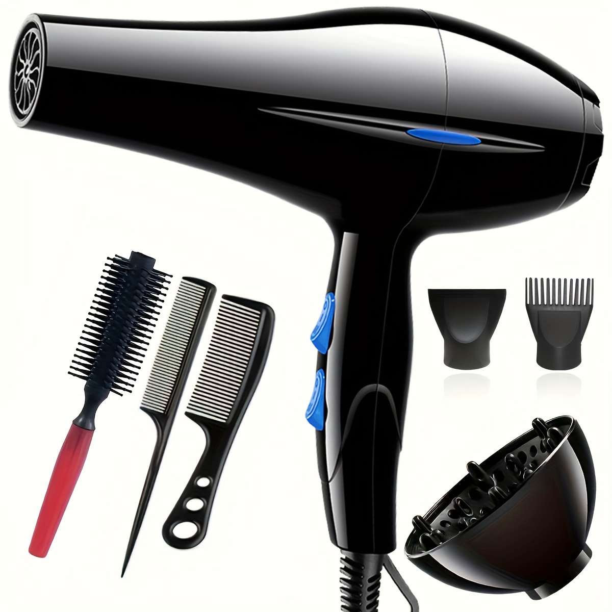 

Professional Salon Hair Dryer, Powerful Hair Dryer With Styling Accessories, Gifts For Women, Mother's Day Gift