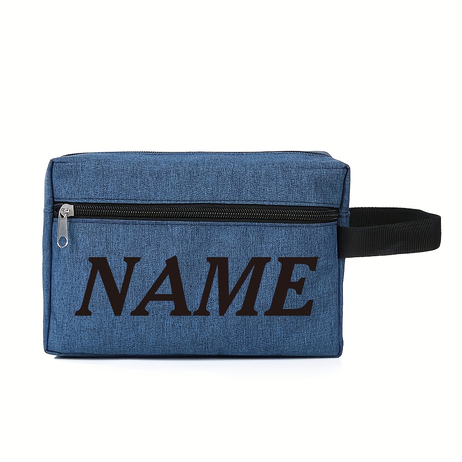 TEMU [customized] 1pc Easy Toiletry Bag Makeup Bag Essential For Business Travel, Toiletry Organizer, Name Customization, Suitable For Holiday Gifts,