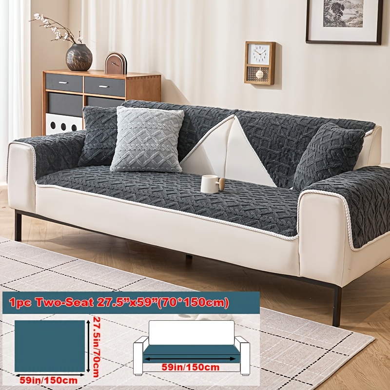 TEMU 1pc Optional Plush Sofa Cushion, Easy Stylish And , Plush Delicate And Soft, Anti-slip Machine Washable Sofa Cover -