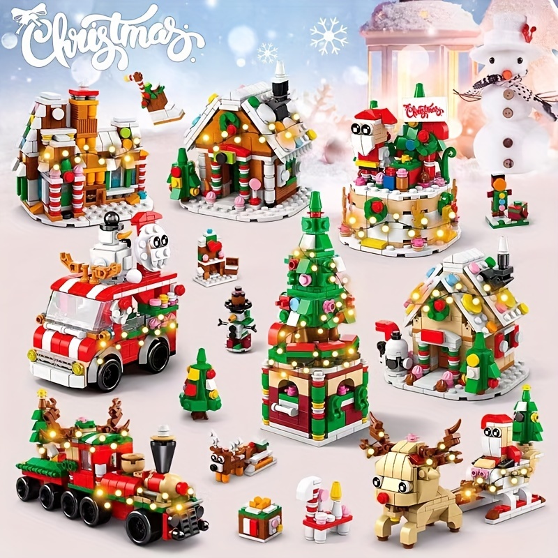 christmas building blocks sold on Temu Philippines