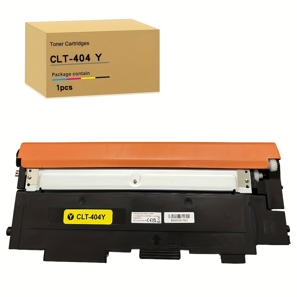 Image of Compatible High-capacity Yellow Clt-404 For Printers Sl-c482fw, C482w, C483, C483w, C432, C433w, C433, C430w, , C432w, And 480fw