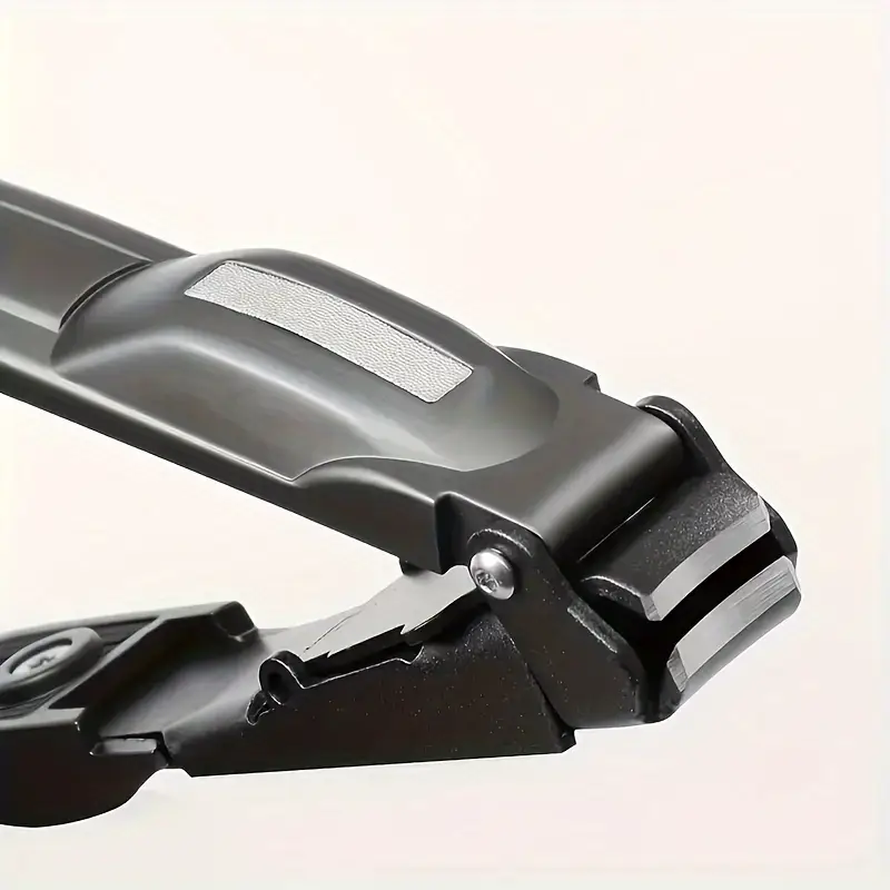 creative auto nail clippers stainless steel anti splash nail storage bin manicure tool alloy electroplating portable and durable details 6