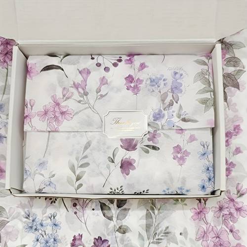 10/ blätter von lila trompetenblumenmuster geschenkverpackungstissue, 20*14 zoll für feuchtigkeit und schutz von empfindlichen gegenständen, für geburtstag, valentinstag, weihnachten, geschenke, kleidung, weinverpackung und dekorationsboxfüllung