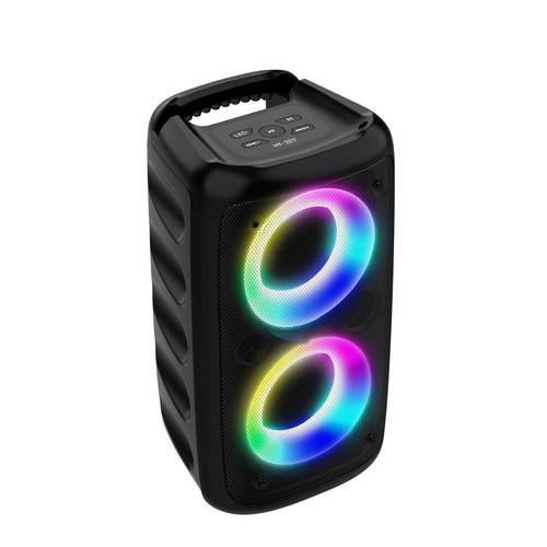 hy 3317 wireless portable speaker tws true wireless high quality speaker rgb colorful ambient lights dual speaker system ideal for party activities