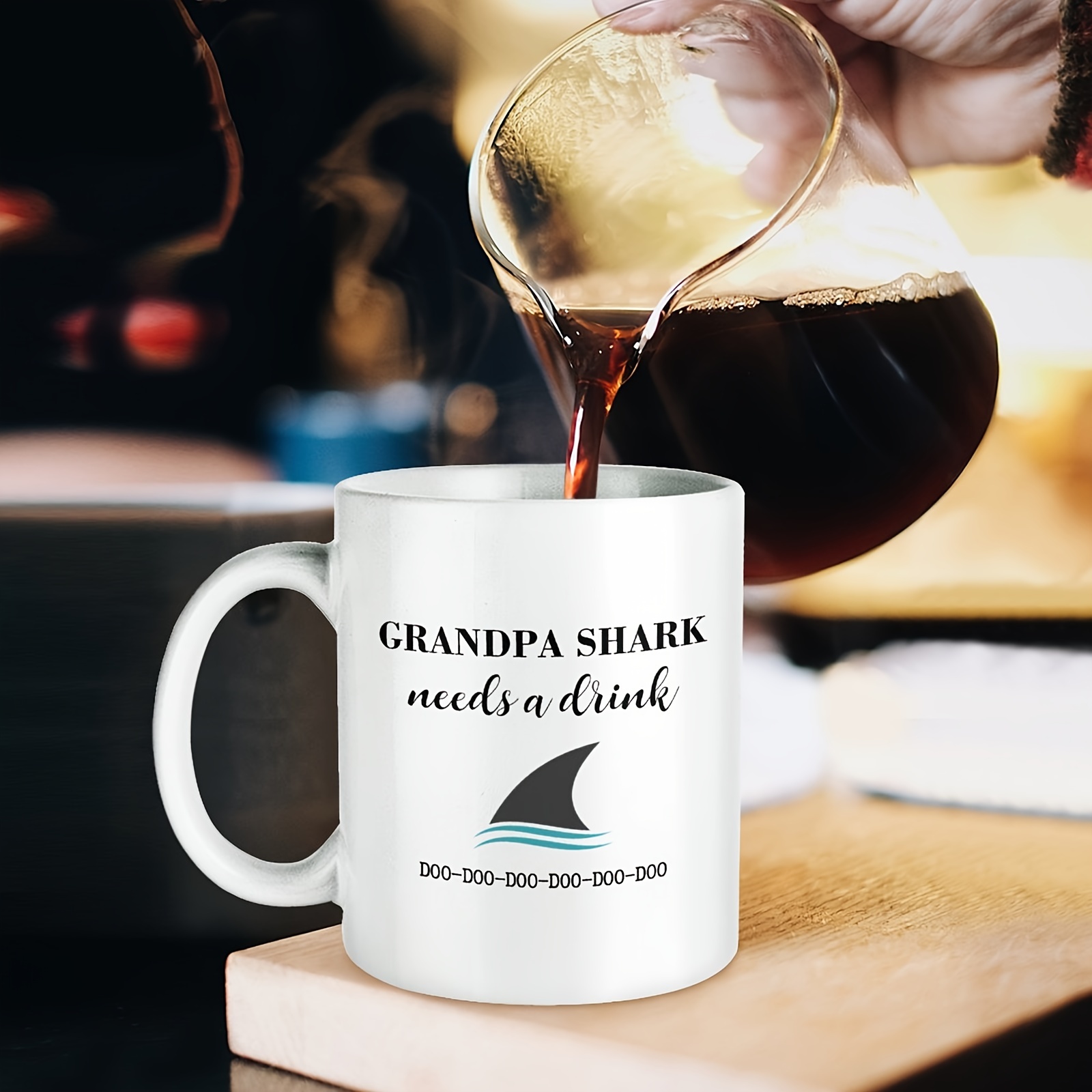 Grandpa Fishing Mug, Fish Mug For Dad, Gift From Grandkids, Papa