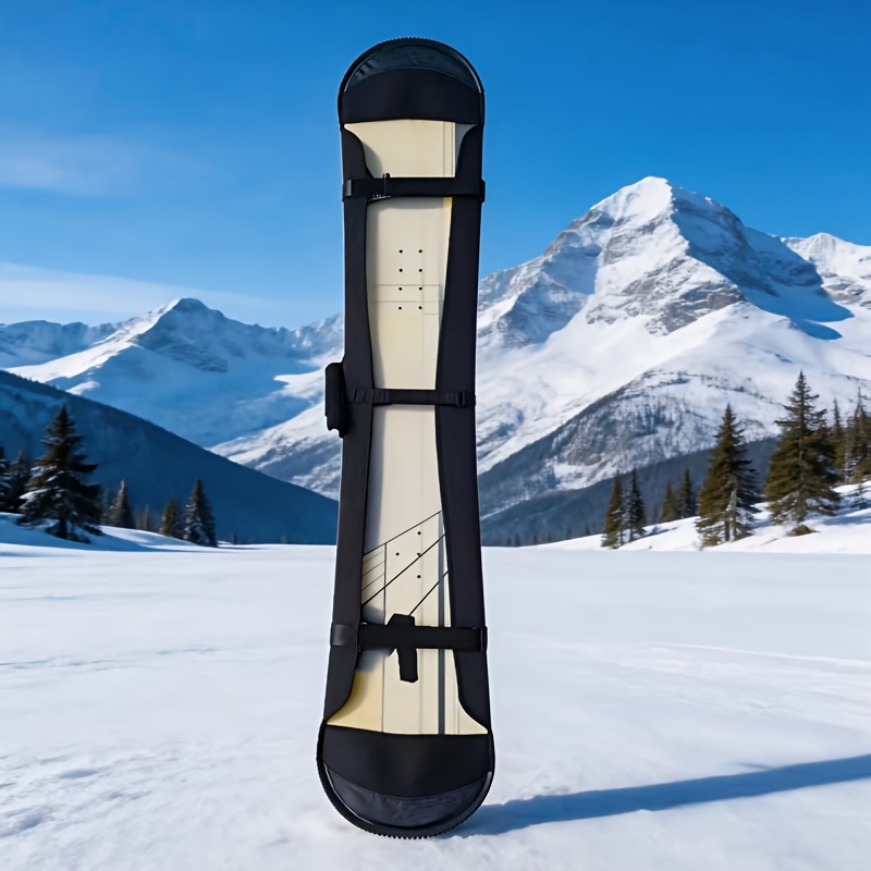 snowboard cover compatible for most snowboards elastic knit fabric with edge   lightweight   suitable for snowboard storage transport and gear protection