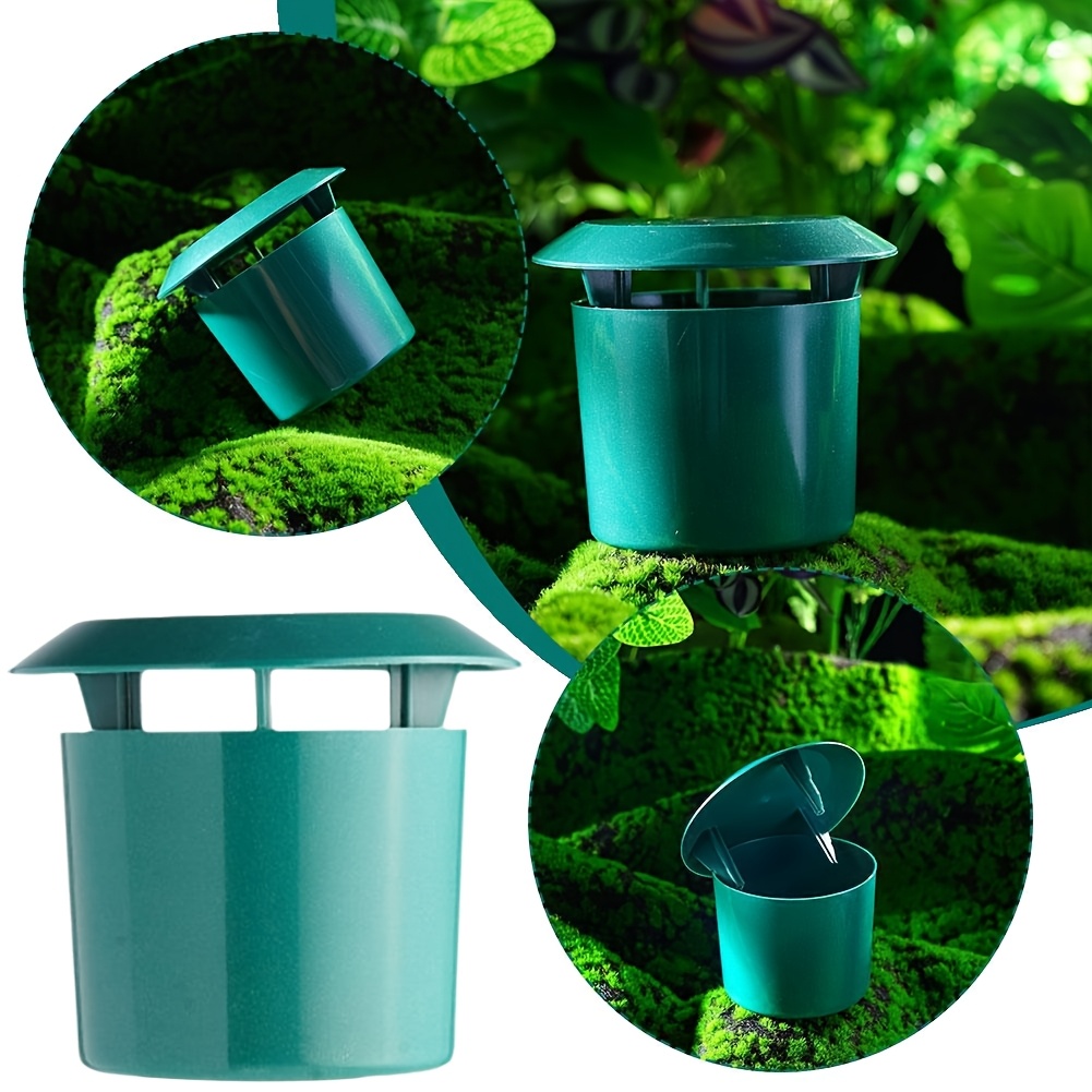 1pc, Plastic Snail Cage Slug Catcher Trap Tools Animal Pest Trapper Control, No Harm to Vegetable And Flower Green, 10.01x11.0cm