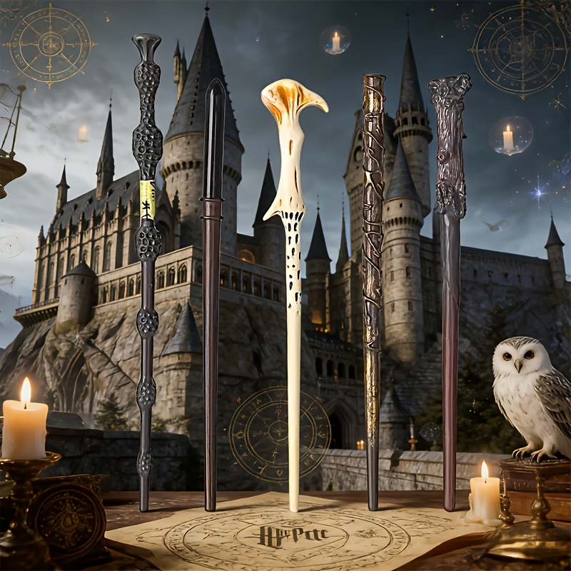 5pcs Harry Potter Halloween Costume Wand, Exquisite Wizard Wand Suitable For Christmas, Halloween, Birthday Parties, Decorations, Role-playing, And Gift Collecting