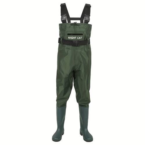 unisex wading pants lower pants chest waders with boot leg straps breathable and lightweight for fishing hunting etc size 6 5 13