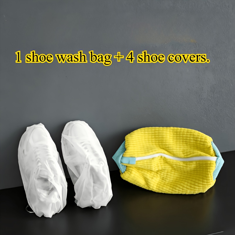 TEMU Shoe Washing Bag   Shoe Drying Cover | For Washing Machine, Mesh Laundry Bag For Shoes, Socks, Underwear, , Reusable Bag With Zipper Closure,
