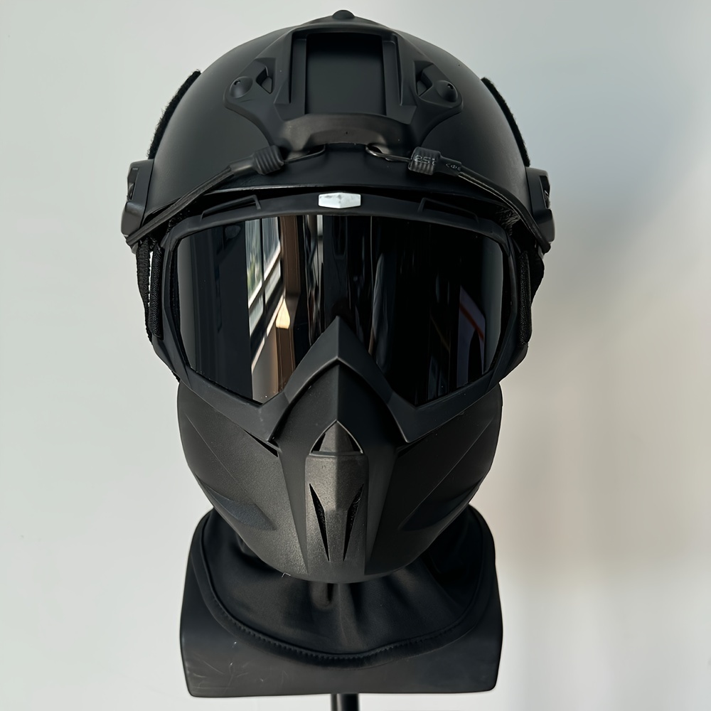 Demi-Masque Tactique Airsoft / Paintball Pliable – Protection Visage Ventilée, Nylon 1000D Robuste
